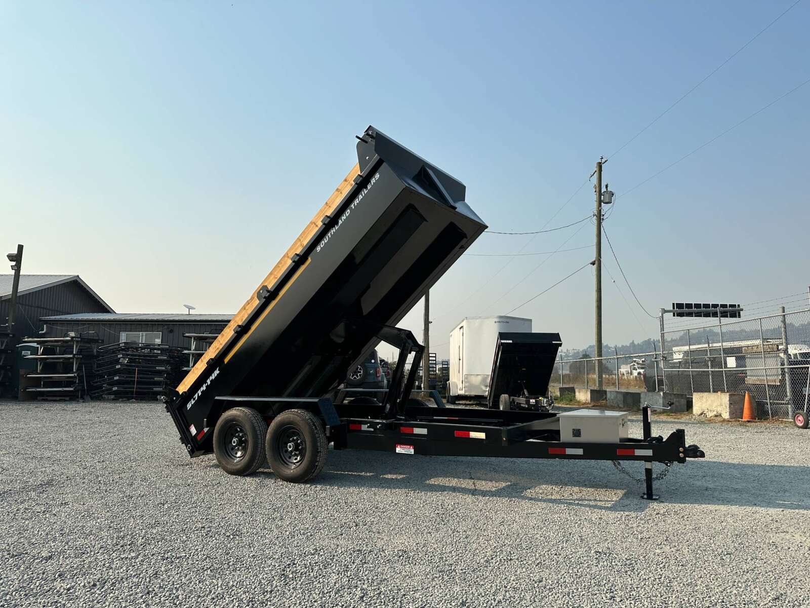 Photo of 2025 Southland 7x14 Dump Trailer 15,400lbs GVW with Tarp And Ramps (SL714-14K)