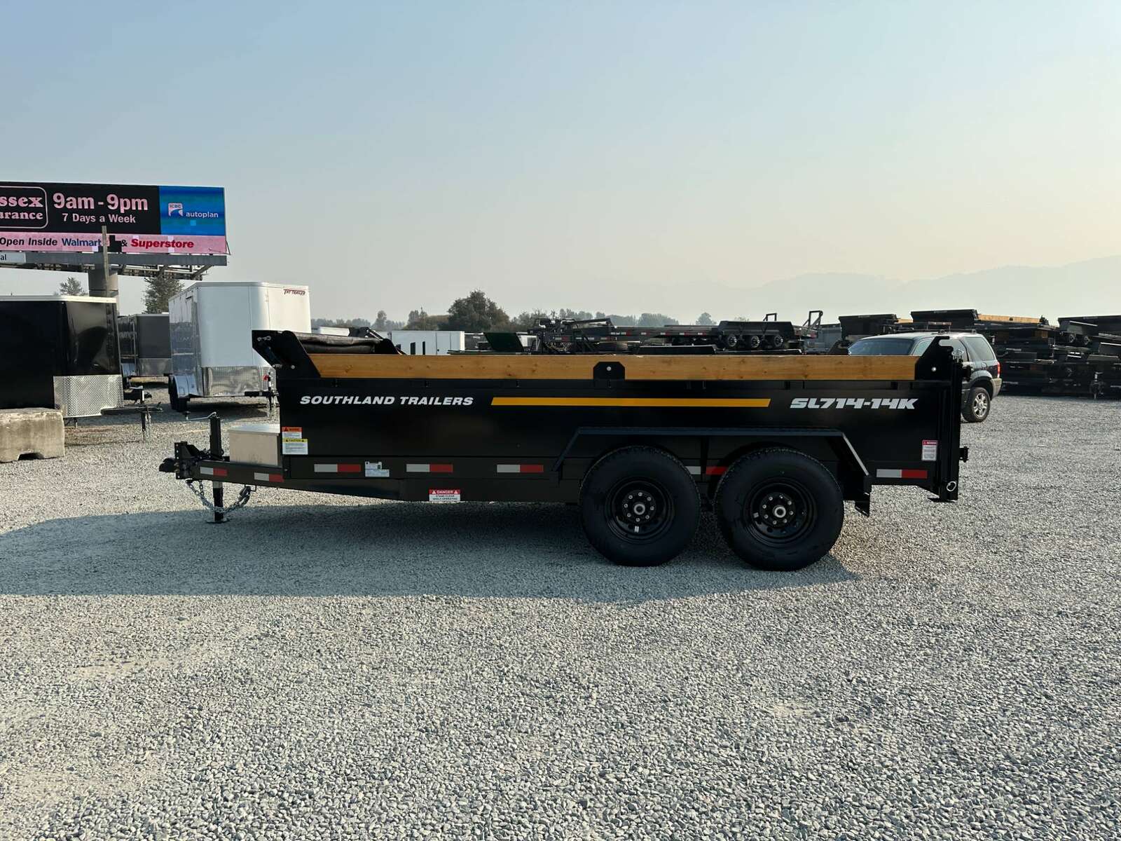 Photo of 2025 Southland 7x14 Dump Trailer 15,400lbs GVW with Tarp And Ramps (SL714-14K)