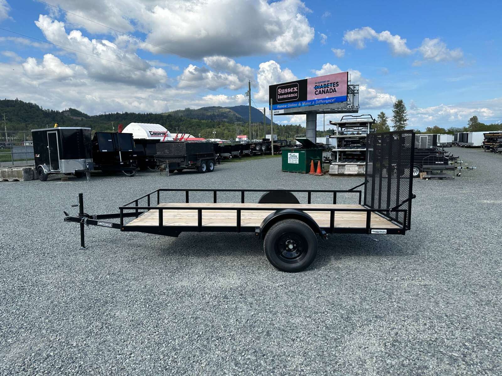 Photo of New MaxForce 6x12 Utility Trailer ATV UTV Side x Side