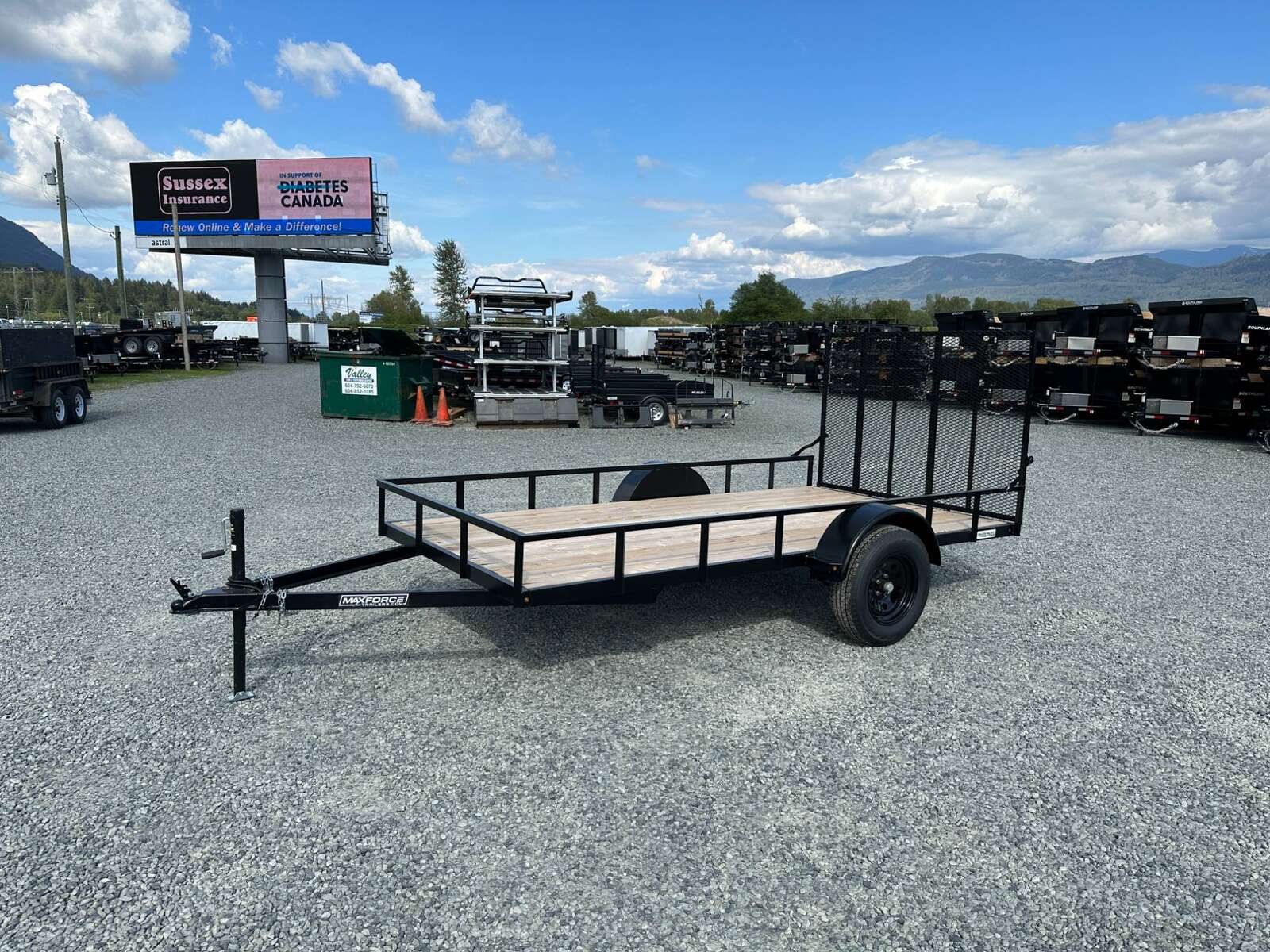 Photo of New MaxForce 6x12 Utility Trailer ATV UTV Side x Side