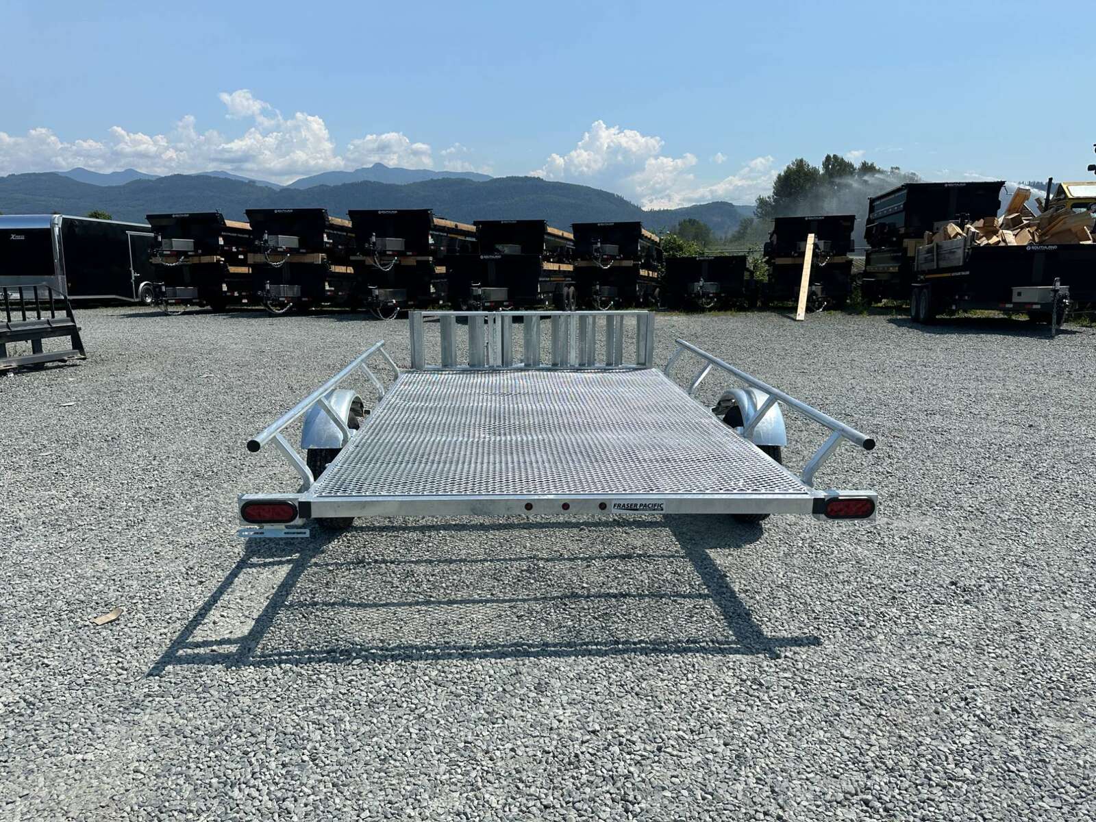 Photo of New Marlon 6x9.5 ATV SXS UTV Side Load or Rear Load Trailer w/Ramps Galvanized