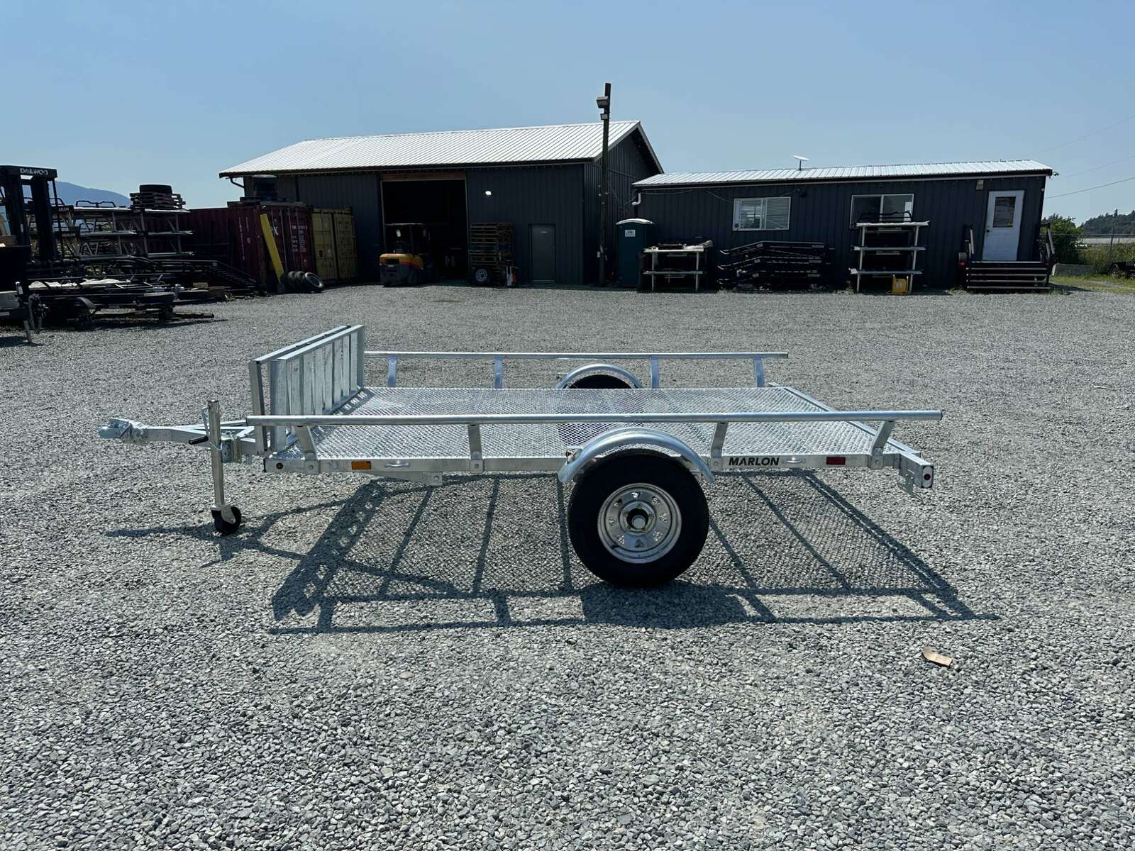 Photo of New Marlon 6x9.5 ATV SXS UTV Side Load or Rear Load Trailer w/Ramps Galvanized