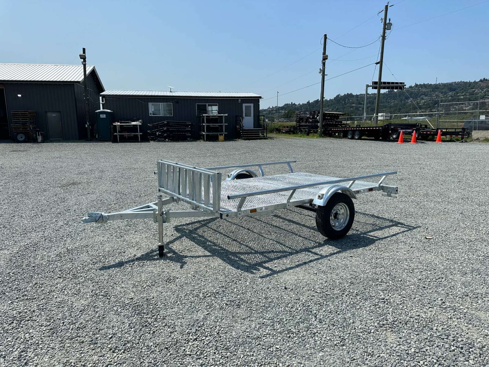 Photo of New Marlon 6x9.5 ATV SXS UTV Side Load or Rear Load Trailer w/Ramps Galvanized