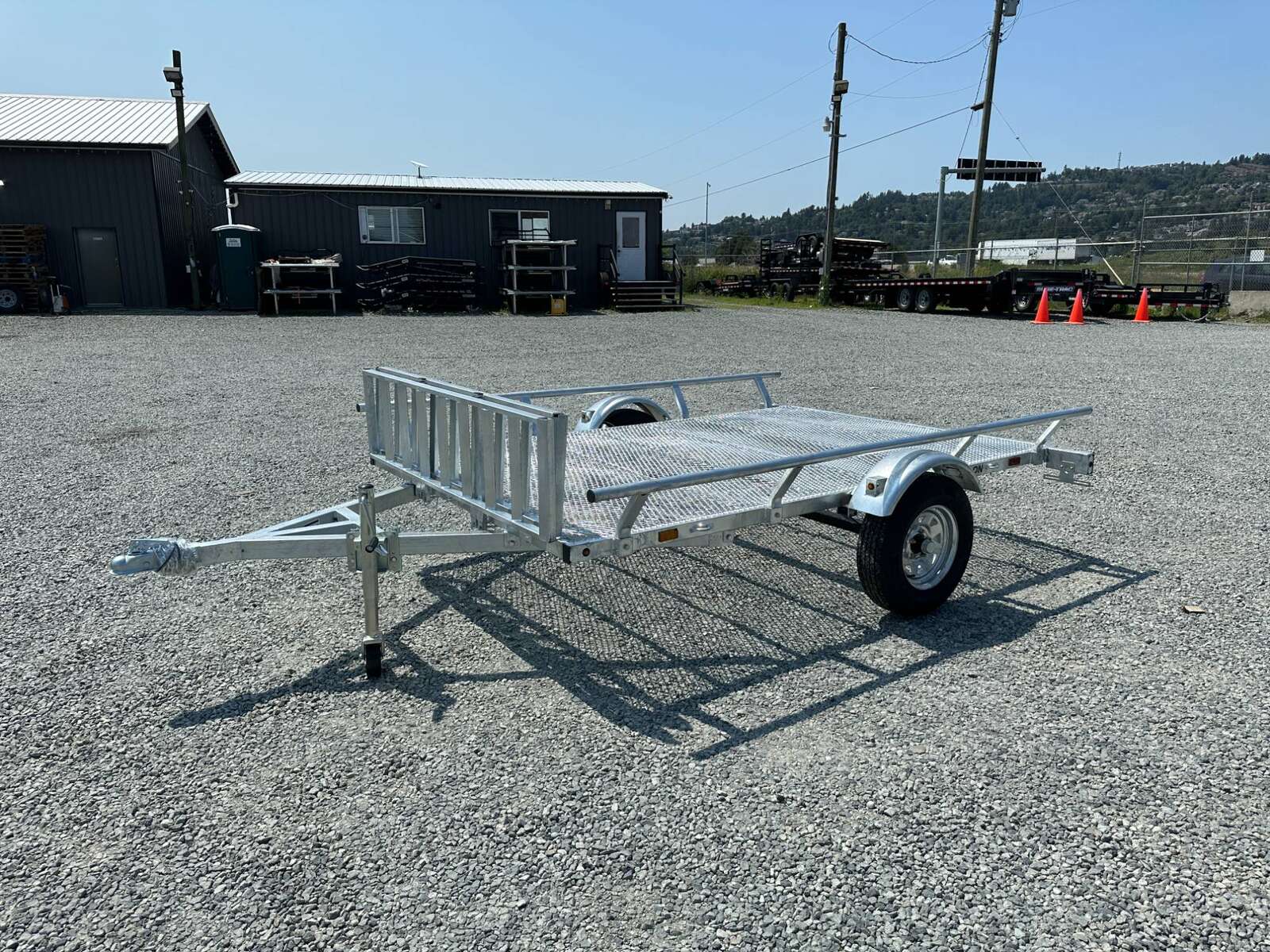 Photo of New Marlon 6x9.5 ATV SXS UTV Side Load or Rear Load Trailer w/Ramps Galvanized