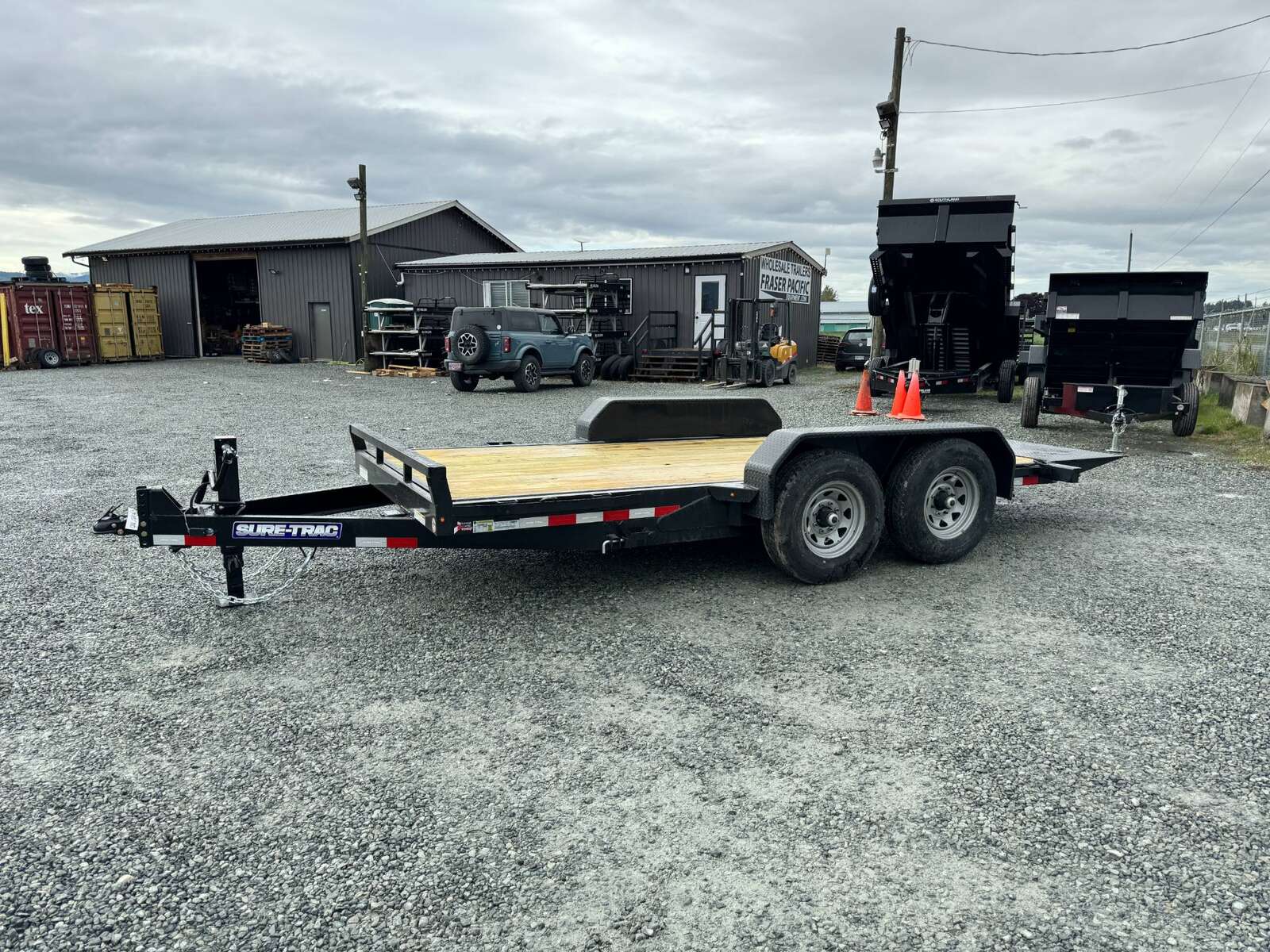 Photo of New Suretrac 7x16 HD Tilt Deck Equipment Trailer 14,000lb GVW