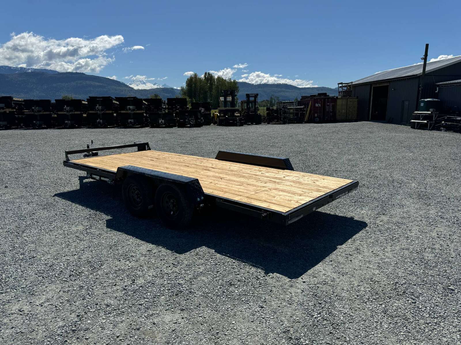 Photo of 2024 Southland 7X18 CAR TRAILER FLAT DECK 7,700LB GVW w/ Slide in Ramps