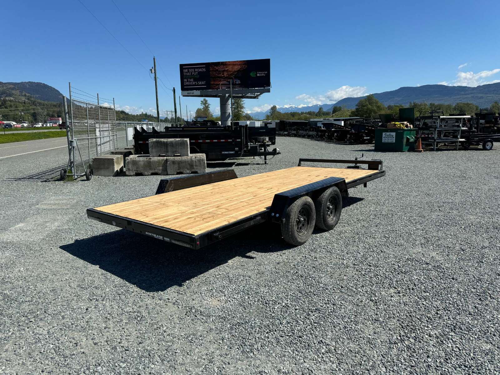 Photo of 2024 Southland 7X18 CAR TRAILER FLAT DECK 7,700LB GVW w/ Slide in Ramps