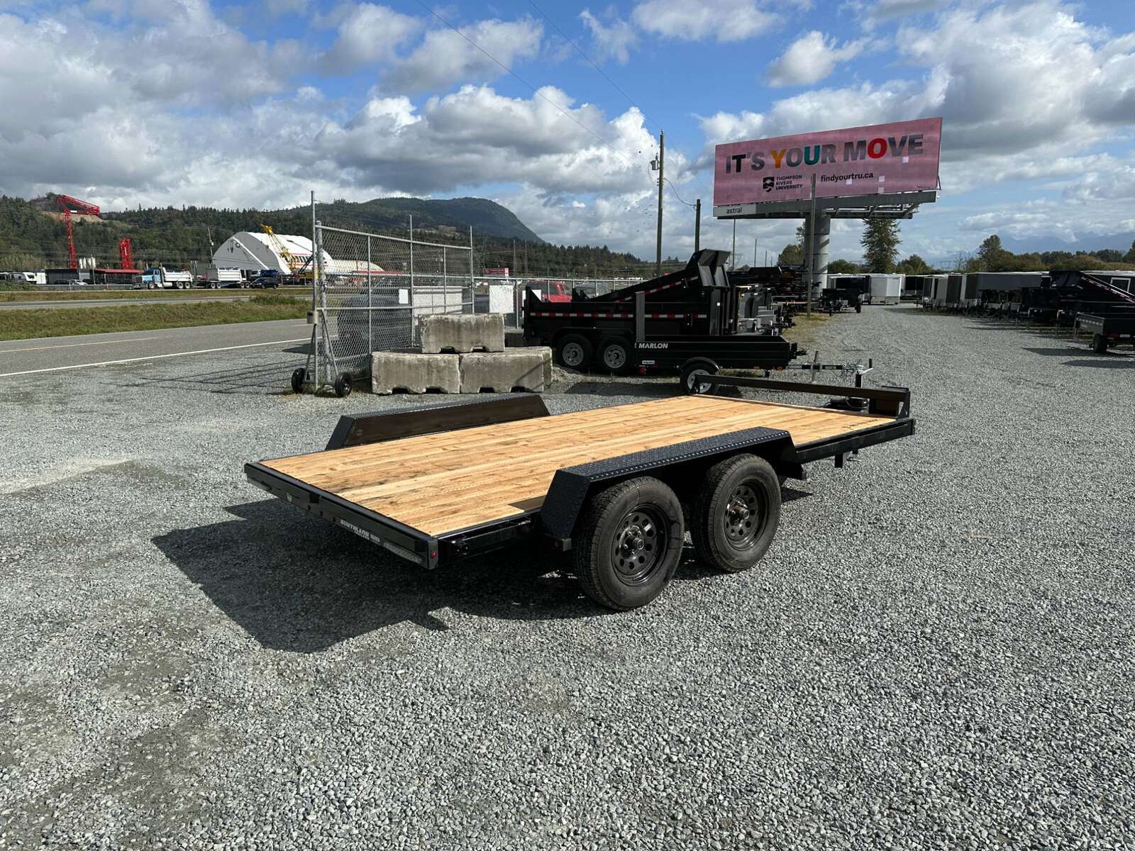 Photo of 2024 Southland 7X14 FLATBED TRAILER FLAT DECK 7,700LB GVW w/ Slide in ramps