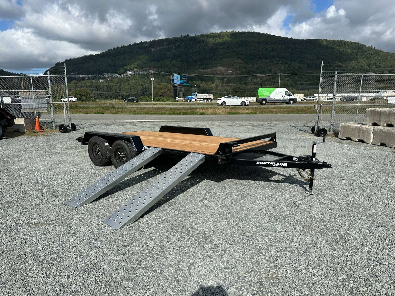 Photo of 2024 Southland 7X14 FLATBED TRAILER FLAT DECK 7,700LB GVW w/ Slide in ramps