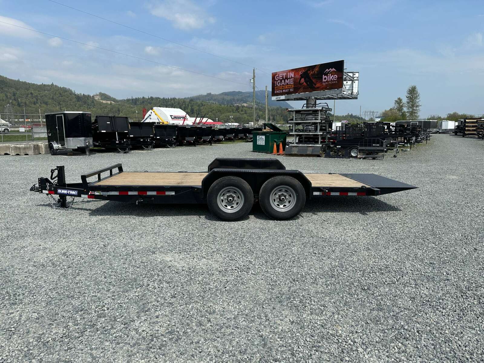 Photo of New Suretrac 7x18 HD Tilt Deck Equipment Trailer 14,000lb GVW