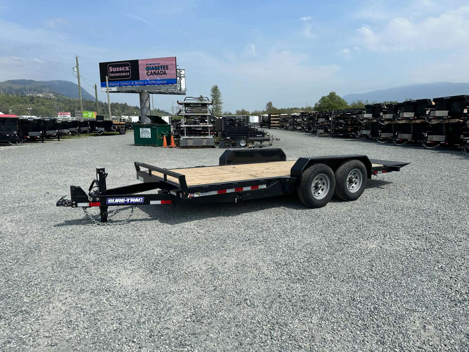 Photo of New Suretrac 7x18 HD Tilt Deck Equipment Trailer 14,000lb GVW