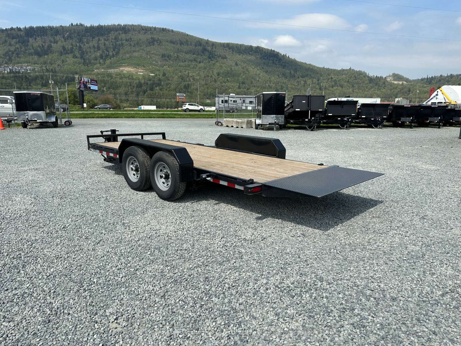 Photo of New Suretrac 7x18 HD Tilt Deck Equipment Trailer 14,000lb GVW