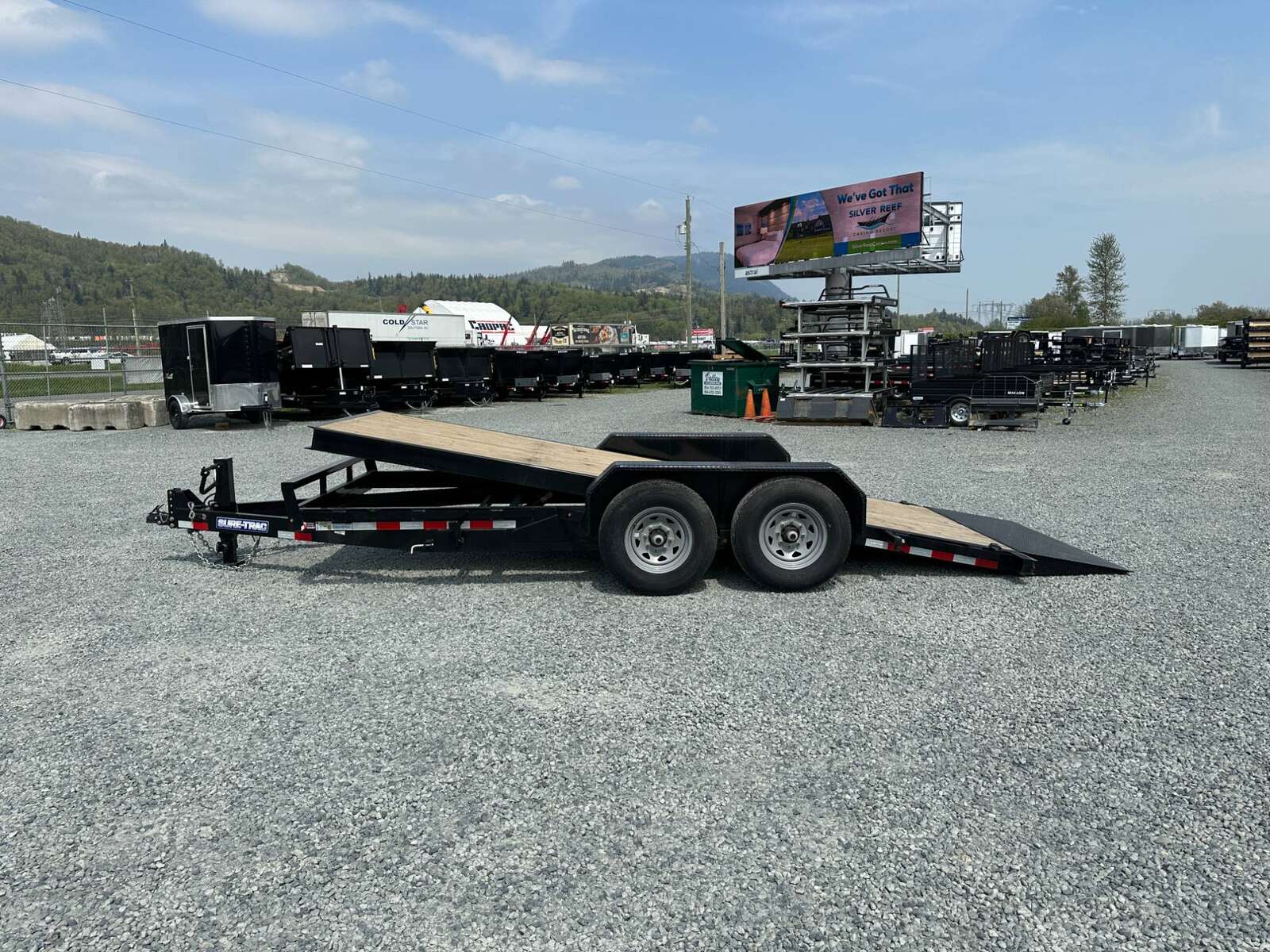 Photo of New Suretrac 7x18 HD Tilt Deck Equipment Trailer 14,000lb GVW