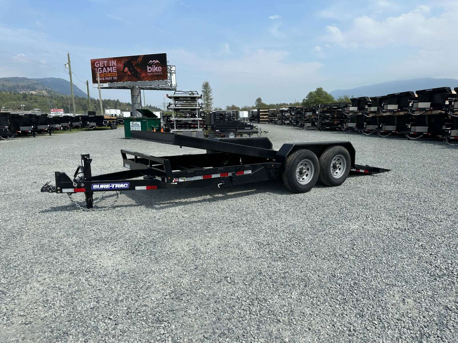 Photo of New Suretrac 7x18 HD Tilt Deck Equipment Trailer 14,000lb GVW