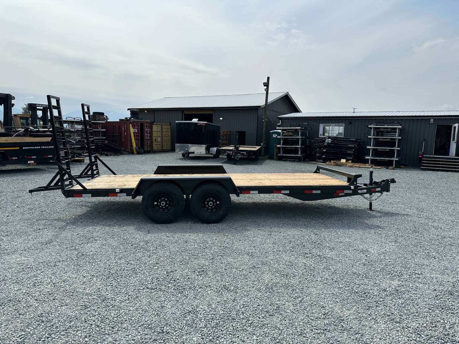 Photo of 2024 Southland 7X18 15,400LB GVW Equipment Flat Deck Trailer w/ Stand Up Ramps