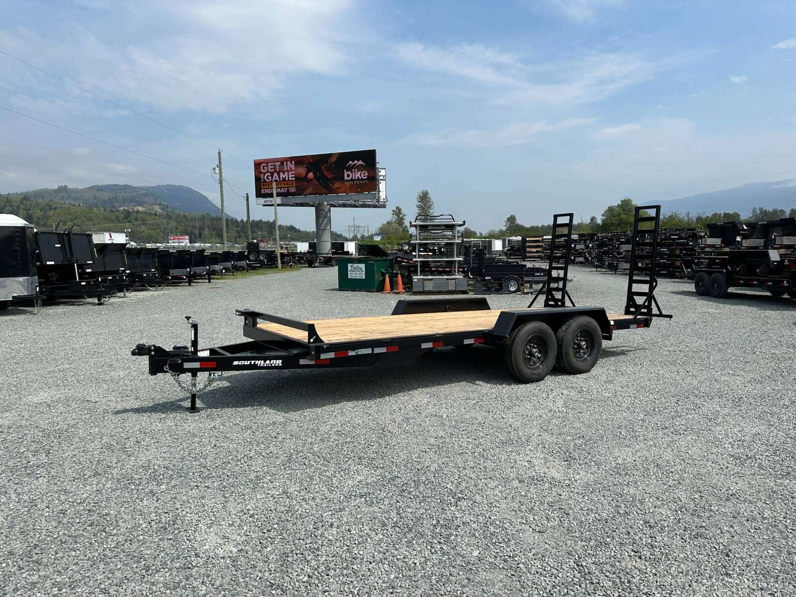 Photo of 2024 Southland 7X18 15,400LB GVW Equipment Flat Deck Trailer w/ Stand Up Ramps