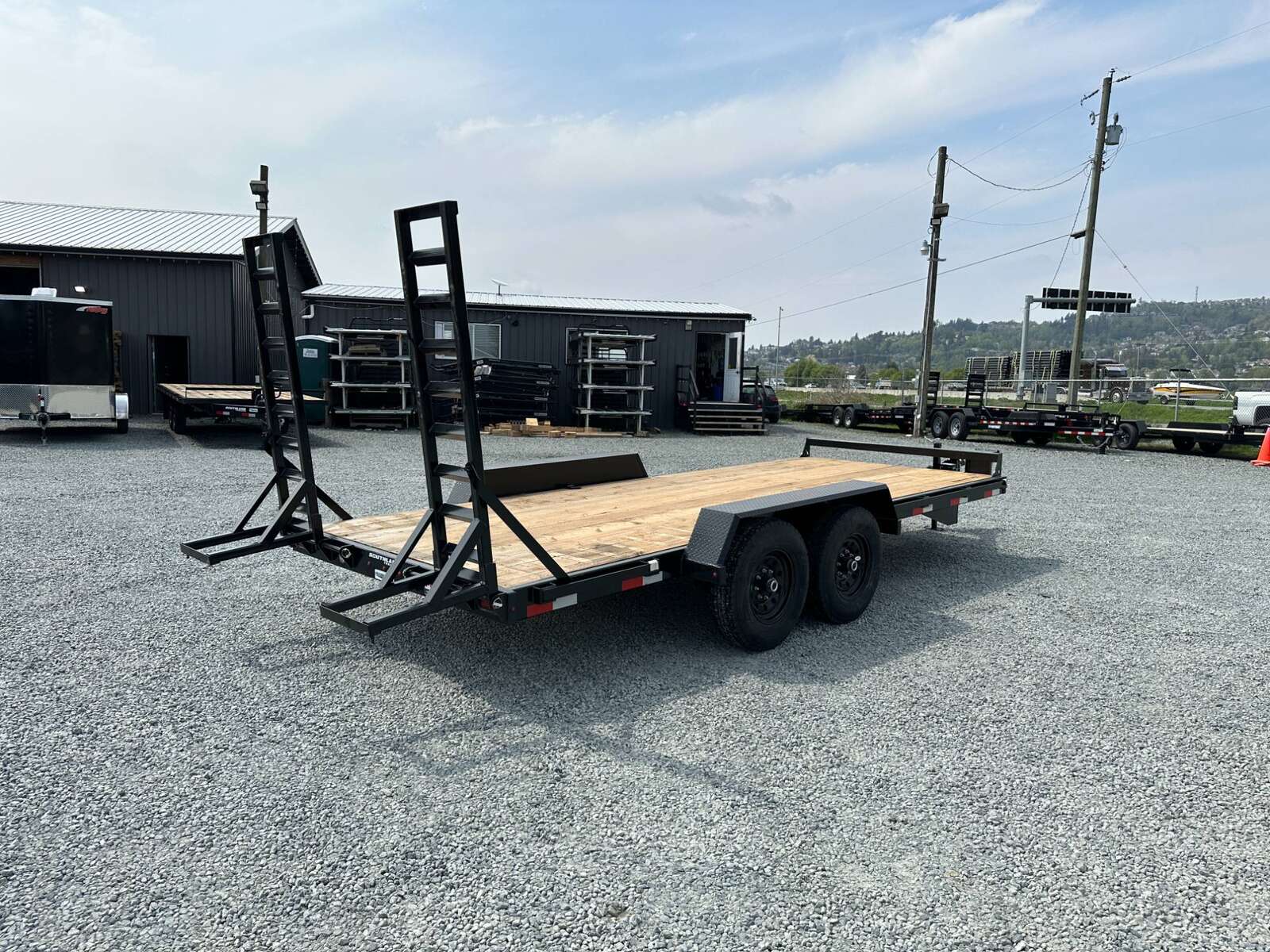 Photo of 2024 Southland 7X18 15,400LB GVW Equipment Flat Deck Trailer w/ Stand Up Ramps