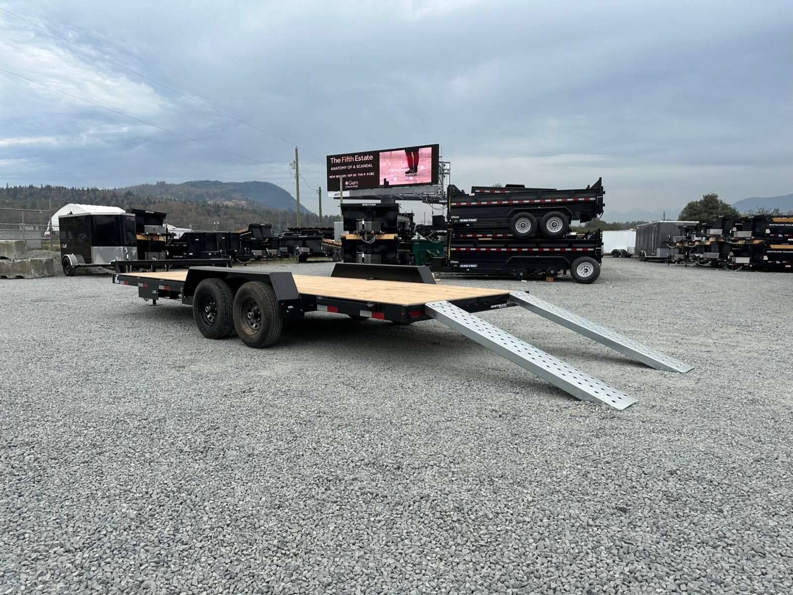 Photo of 2024 Southland 7X20 11,400LB GVW Equipment / Car Trailer Flat deck Slide In Ramps