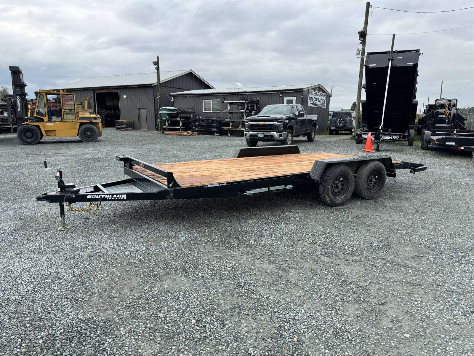 Photo of 2025 Southland 7X16 +2 Dovetail 7,700LB GVW FLAT DECK Car TRAILER