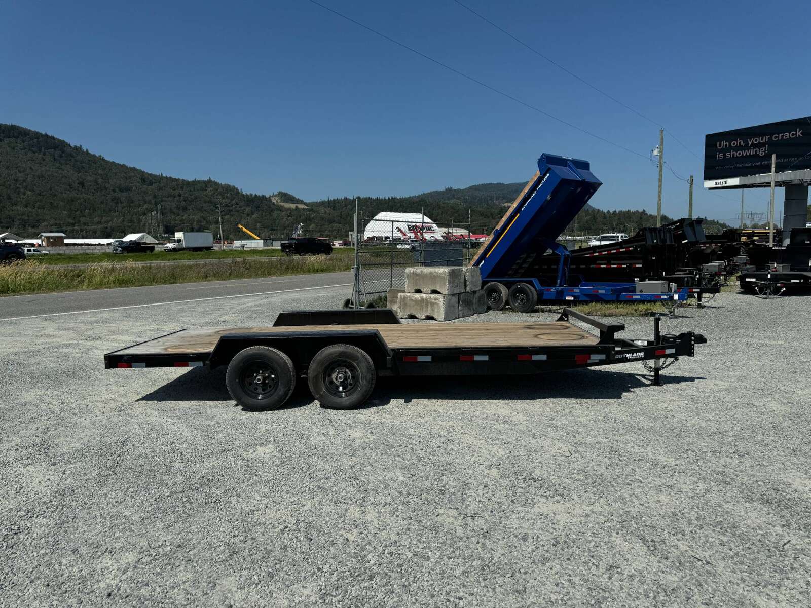 Photo of 2024 Southland 7X18 11,400LB GVW Equipment / Car Trailer Flatdeck Slide In Ramps