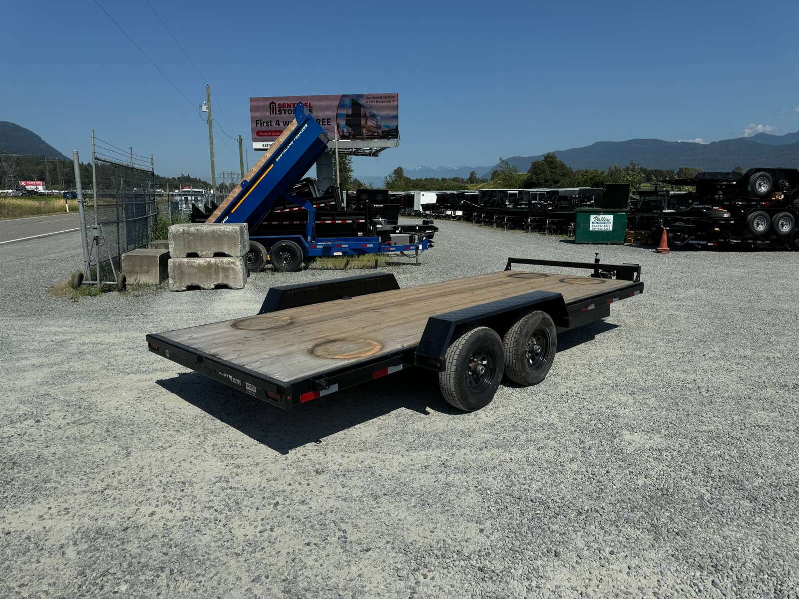 Photo of 2024 Southland 7X18 11,400LB GVW Equipment / Car Trailer Flatdeck Slide In Ramps