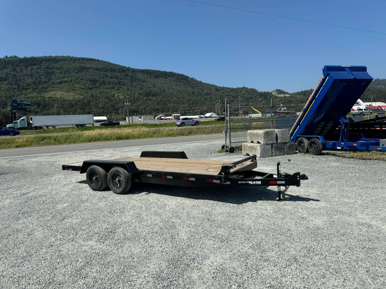 Photo of 2024 Southland 7X18 11,400LB GVW Equipment / Car Trailer Flatdeck Slide In Ramps