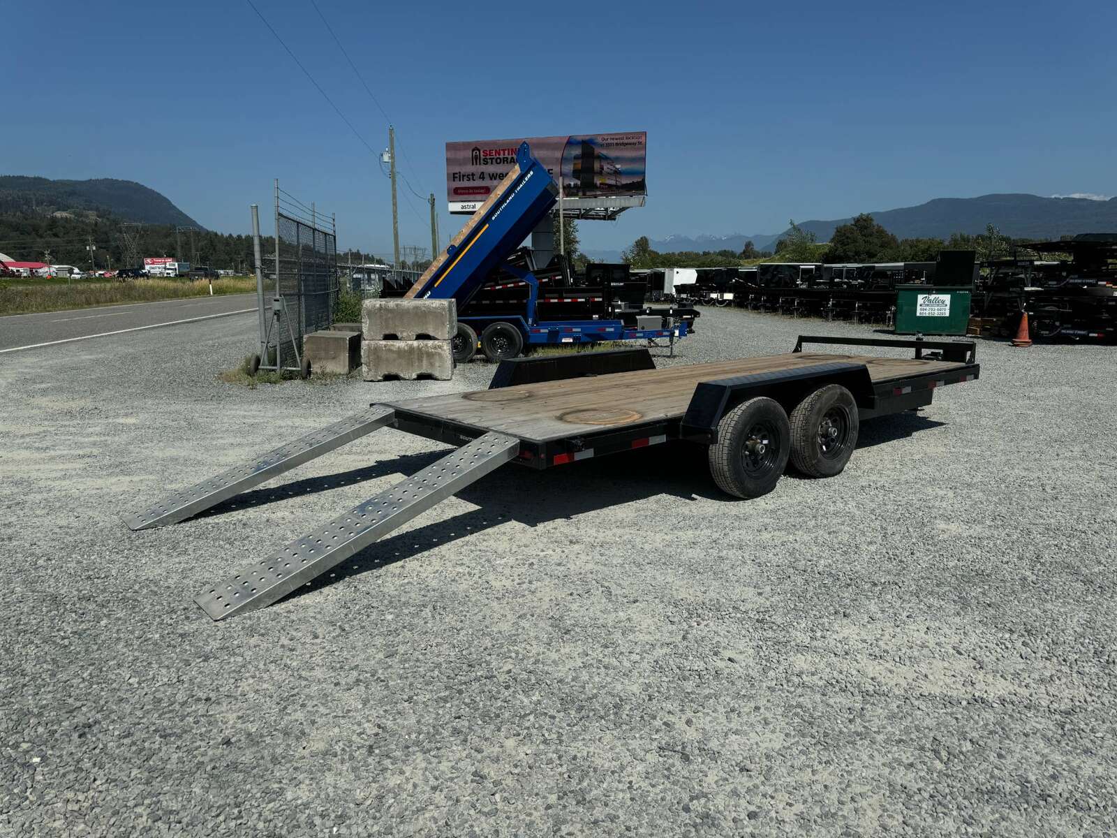 Photo of 2024 Southland 7X18 11,400LB GVW Equipment / Car Trailer Flatdeck Slide In Ramps