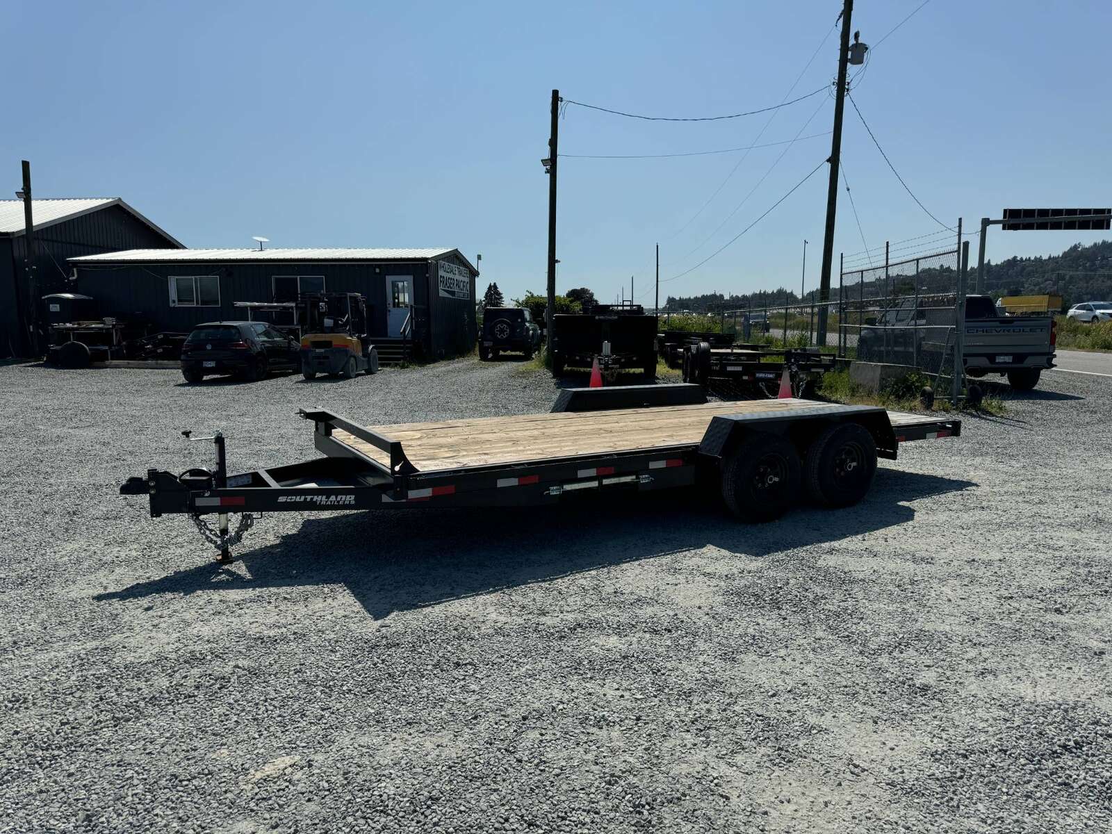 Photo of 2024 Southland 7X18 11,400LB GVW Equipment / Car Trailer Flatdeck Slide In Ramps