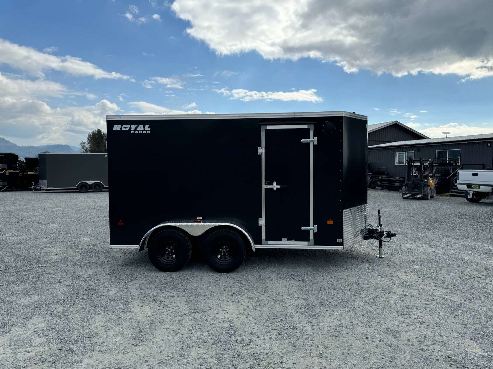 Photo of 2025 Royal Cargo 6x12 V Nose Cargo / Enclosed Trailer Ramp Door Black Tandem Axle 7700lb GVW