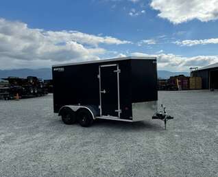 Thumbnail Photo of 2025 Royal Cargo 6x12 V Nose Cargo / Enclosed Trailer Ramp Door Black Tandem Axle 7700lb GVW