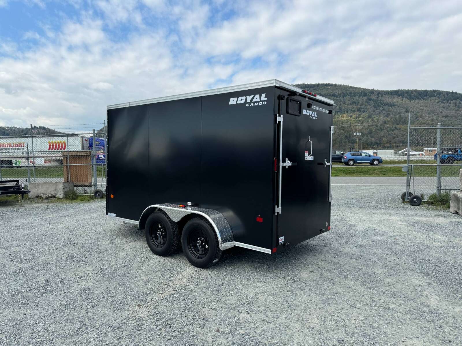 Photo of 2025 Royal Cargo 6x12 V Nose Cargo / Enclosed Trailer Ramp Door Black Tandem Axle 7700lb GVW