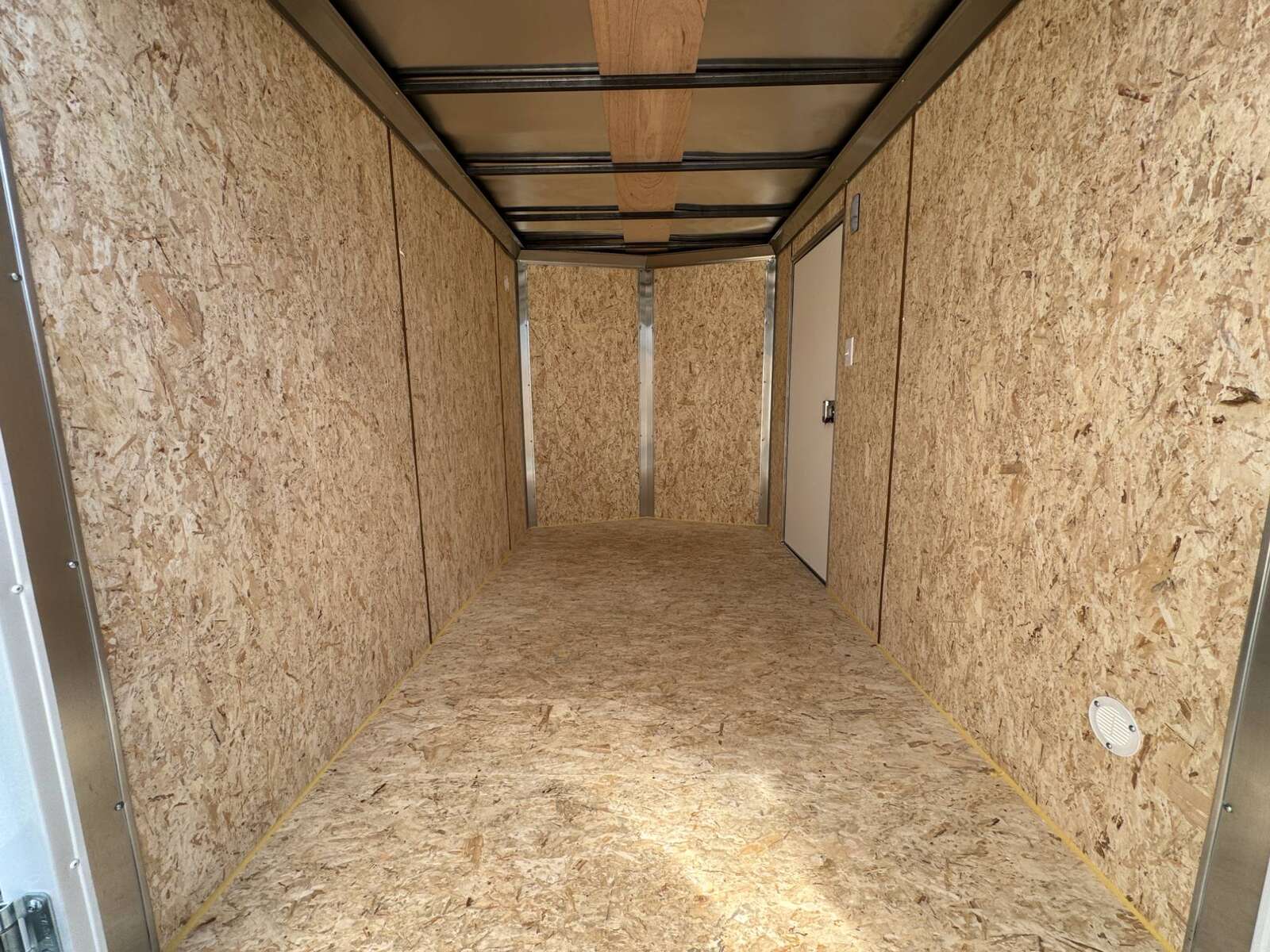 Photo of 2025 Mirage XE 6x10 V Nose Enclosed Cargo Trailer Barn Doors White Extra Height 2990lb GVW