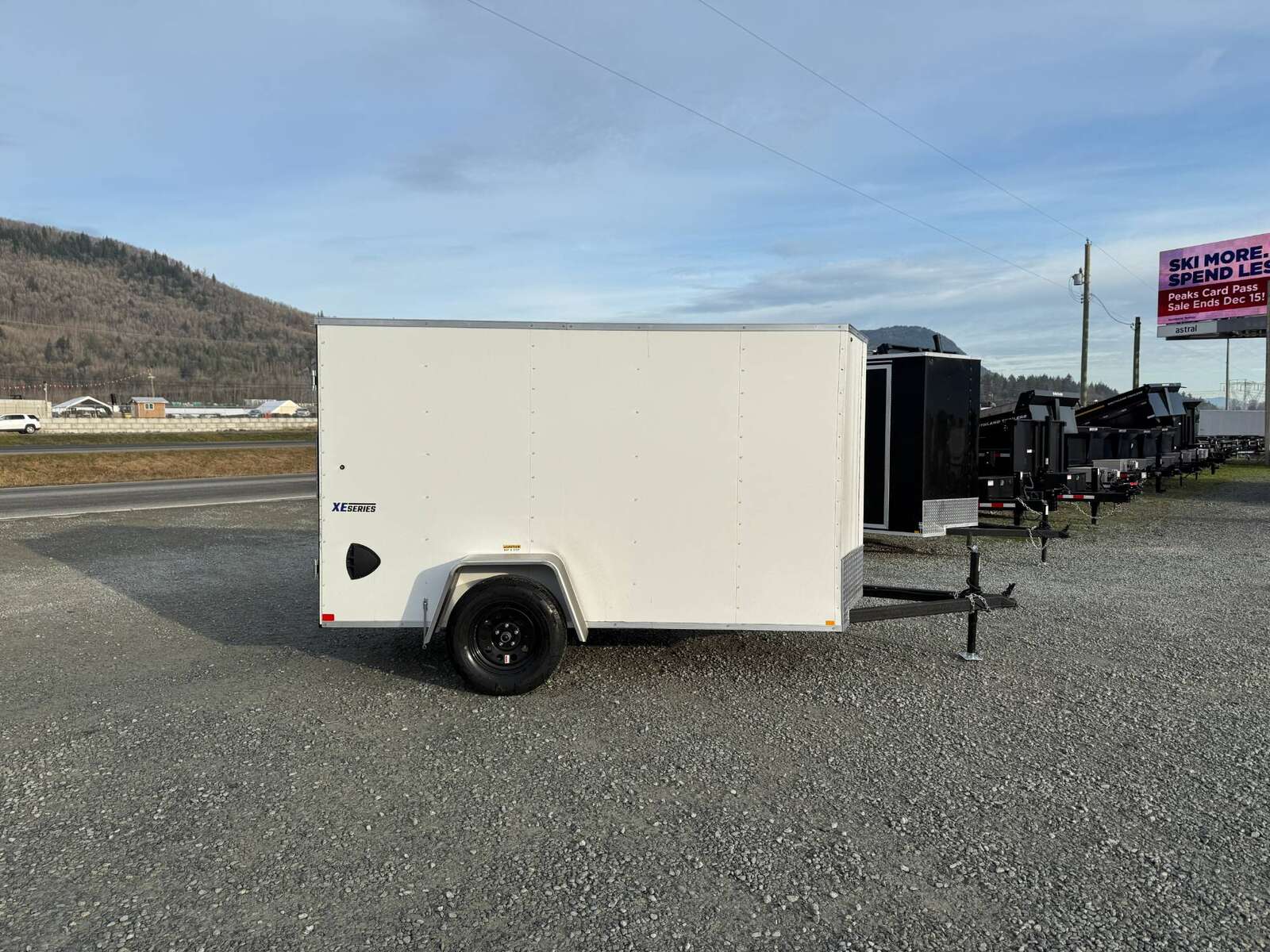 Photo of 2025 Mirage XE 5x10 V Nose Cargo / Enclosed Trailer White Barn Door 2990lb GVW