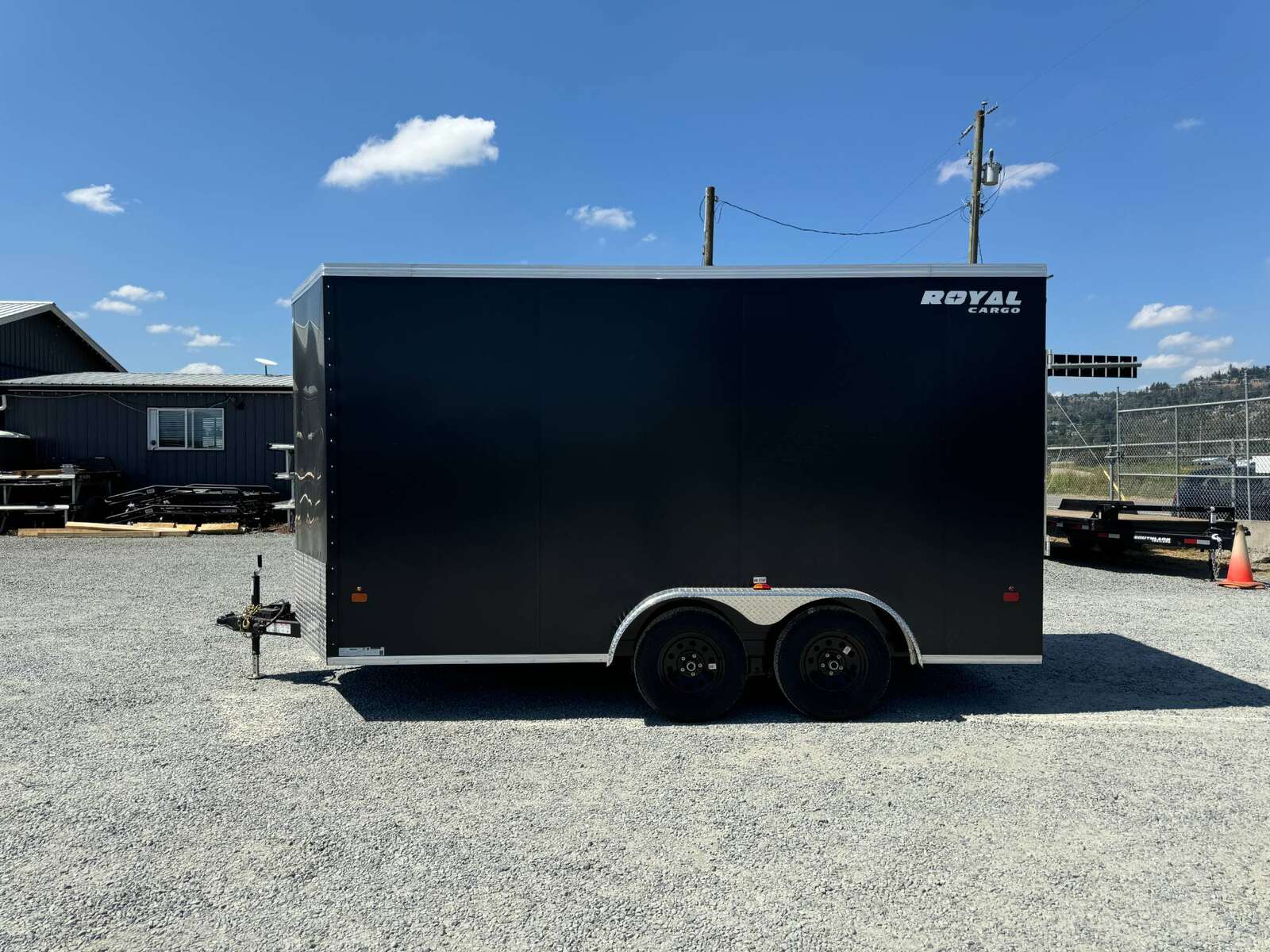 Photo of 2025 Royal 7.5X14 Cargo / Enclosed Trailer RAMP DOOR EXTRA HEIGHT 7700LB GVW Black