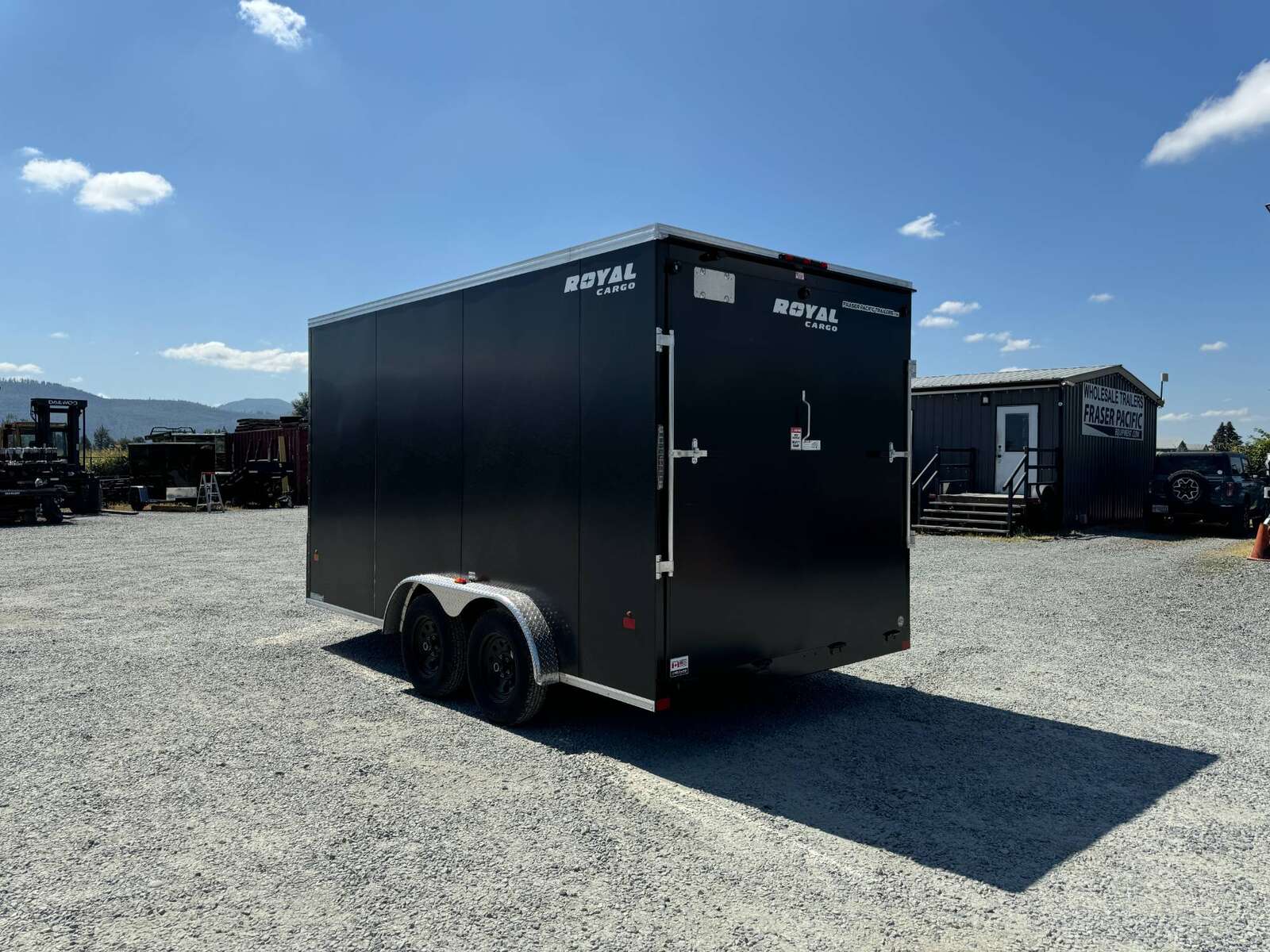 Photo of 2025 Royal 7.5X14 Cargo / Enclosed Trailer RAMP DOOR EXTRA HEIGHT 7700LB GVW Black