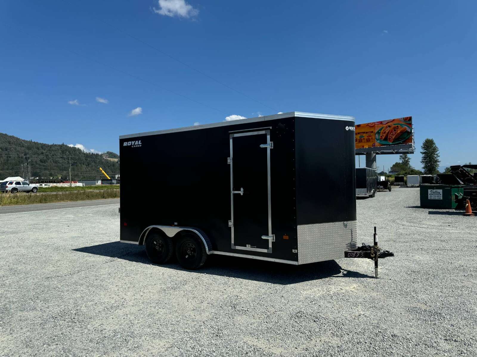 Photo of 2025 Royal 7.5X14 Cargo / Enclosed Trailer RAMP DOOR EXTRA HEIGHT 7700LB GVW Black