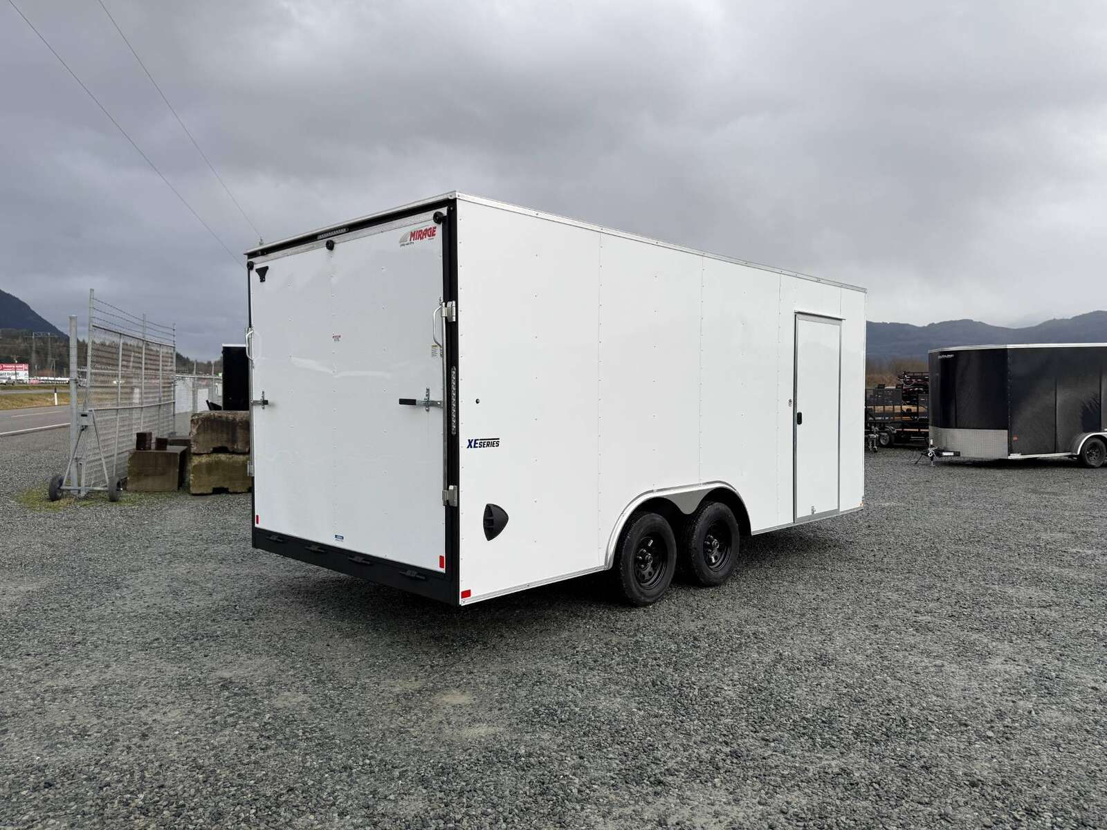 Photo of 2025 Mirage XE 8.5x18 Cargo Enclosed Trailer Ramp Door Extra Height White 7000lb GVW