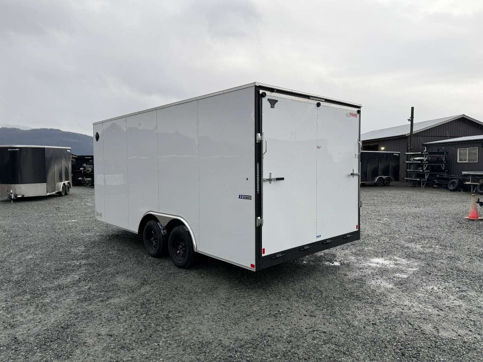 Photo of 2025 Mirage XE 8.5x18 Cargo Enclosed Trailer Ramp Door Extra Height White 7000lb GVW