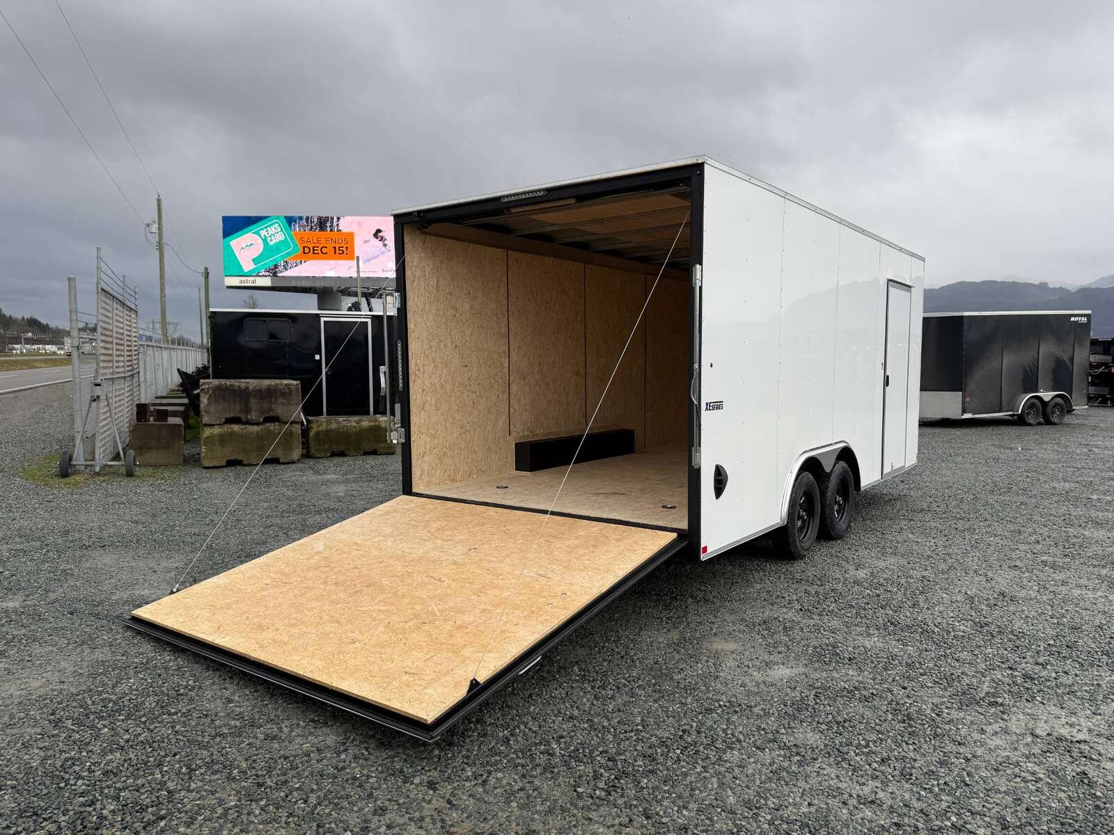 Photo of 2025 Mirage XE 8.5x18 Cargo Enclosed Trailer Ramp Door Extra Height White 7000lb GVW