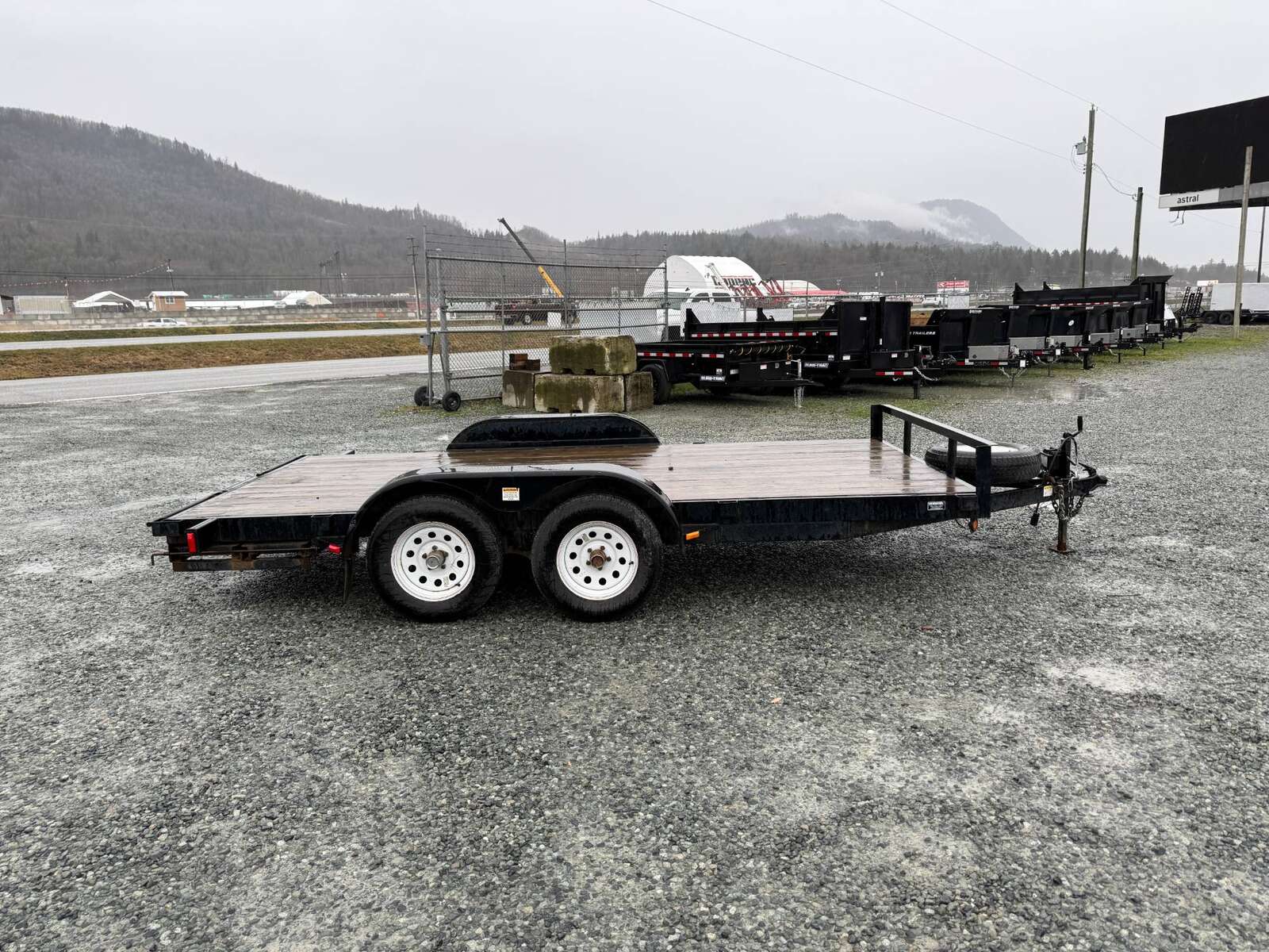 Photo of Used Pre Owned 2011 Snake River Flat Deck Trailer 7x14 7000lb GVW w/ Ramps