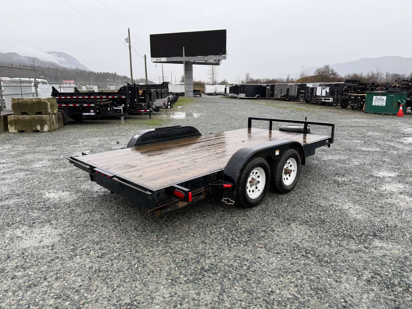 Photo of Used Pre Owned 2011 Snake River Flat Deck Trailer 7x14 7000lb GVW w/ Ramps