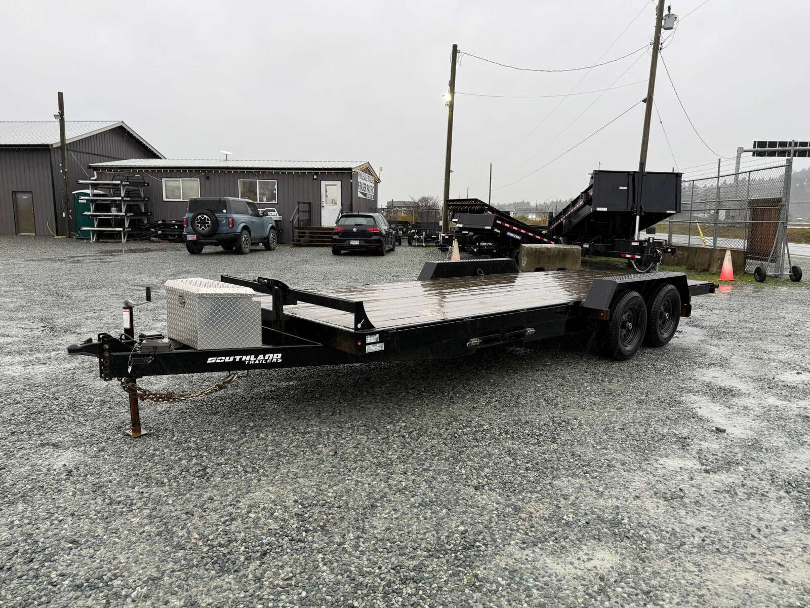 Photo of Used Pre Owned 2021 Southland 7x20 Flat Deck Trailer 11,400lb GVW w/ Ramps