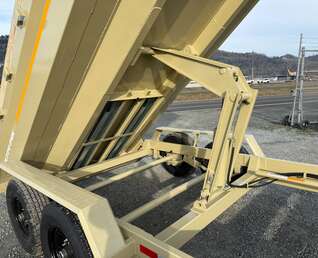 Thumbnail Photo of 2025 Southland 7x14 Dump Trailer 15,400lbs GVW with Tarp And Ramps SANDSTONE (SL714-14K)