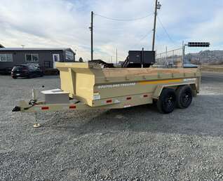 Thumbnail Photo of 2025 Southland 7x14 Dump Trailer 15,400lbs GVW with Tarp And Ramps SANDSTONE (SL714-14K)