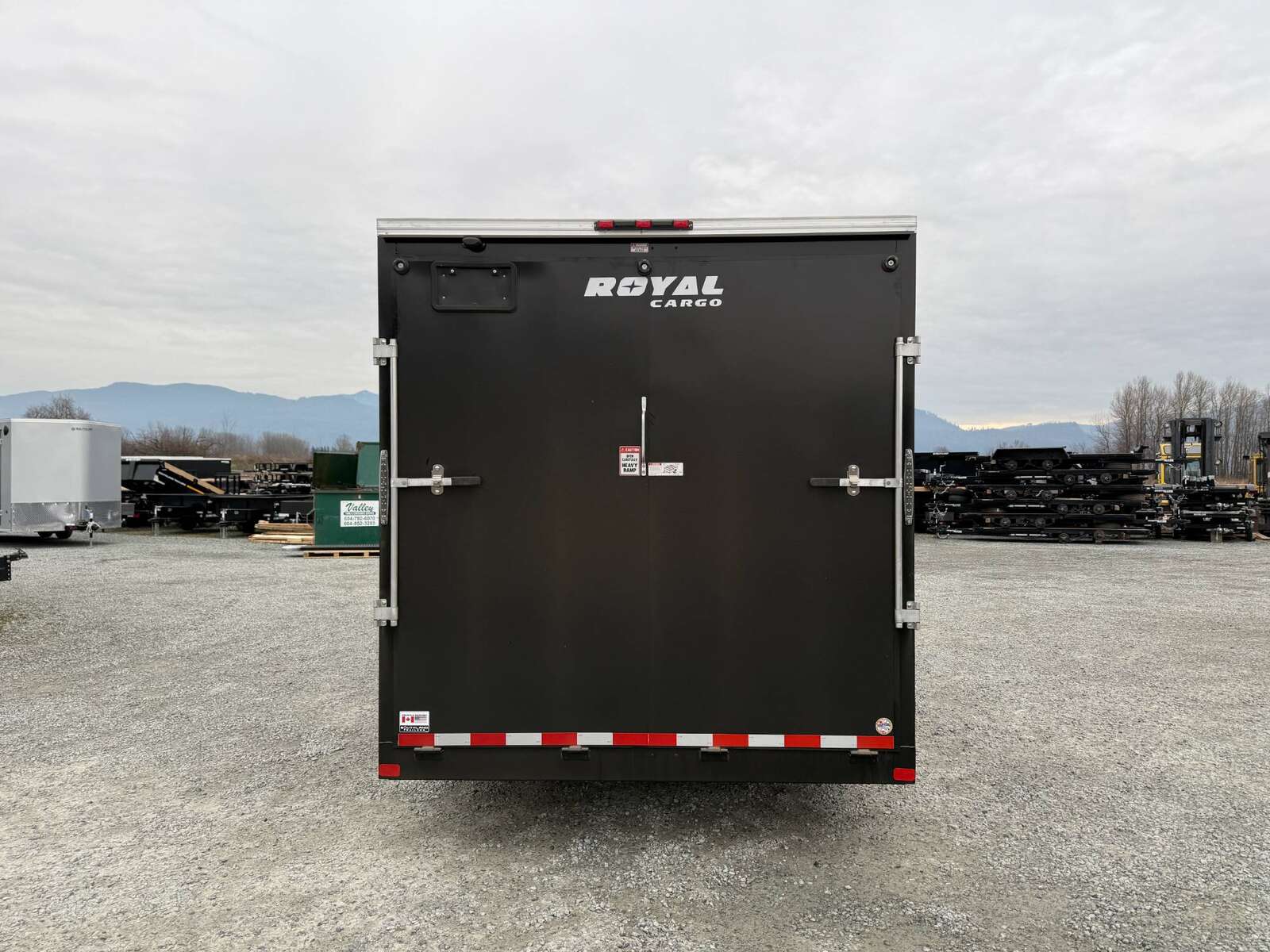 Photo of 2025 Royal 7.5x18 Cargo Enclosed Trailer Heavy Duty 11400lb GVW w/ Ramp Door Black