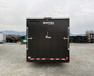 Thumbnail Photo of 2025 Royal 7.5x18 Cargo Enclosed Trailer Heavy Duty 11400lb GVW w/ Ramp Door Black