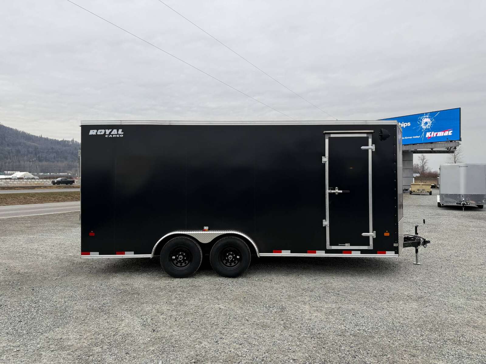 Photo of 2025 Royal 7.5x18 Cargo Enclosed Trailer Heavy Duty 11400lb GVW w/ Ramp Door Black