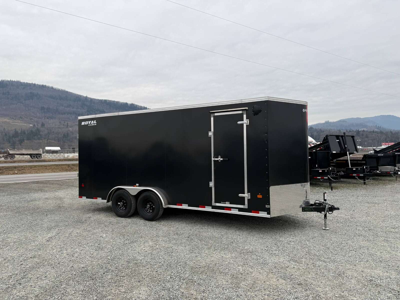 Photo of 2025 Royal 7.5x18 Cargo Enclosed Trailer Heavy Duty 11400lb GVW w/ Ramp Door Black