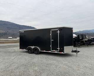 Thumbnail Photo of 2025 Royal 7.5x18 Cargo Enclosed Trailer Heavy Duty 11400lb GVW w/ Ramp Door Black