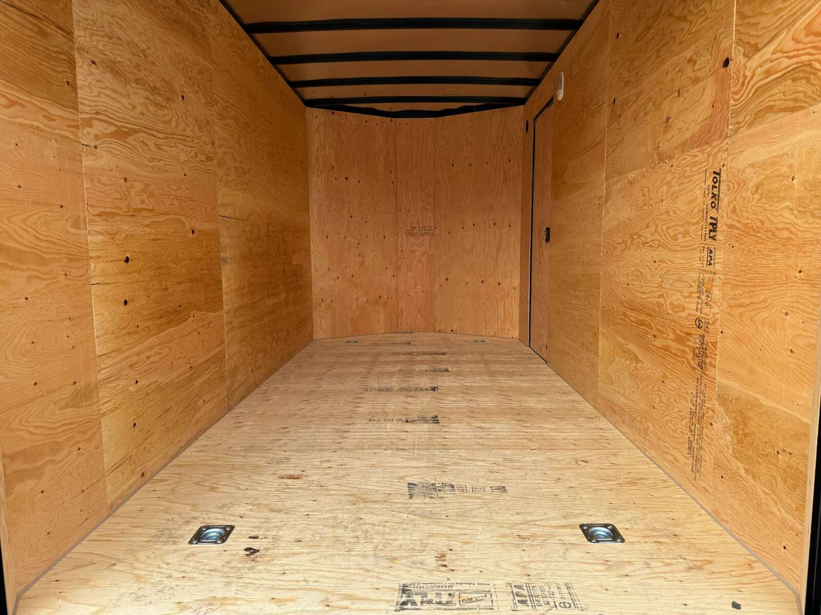 Photo of 2025 Royal Cargo 7X14 V Nose 7700LB GVW RAMP DOOR Black Enclosed Cargo Trailer Extra Tall